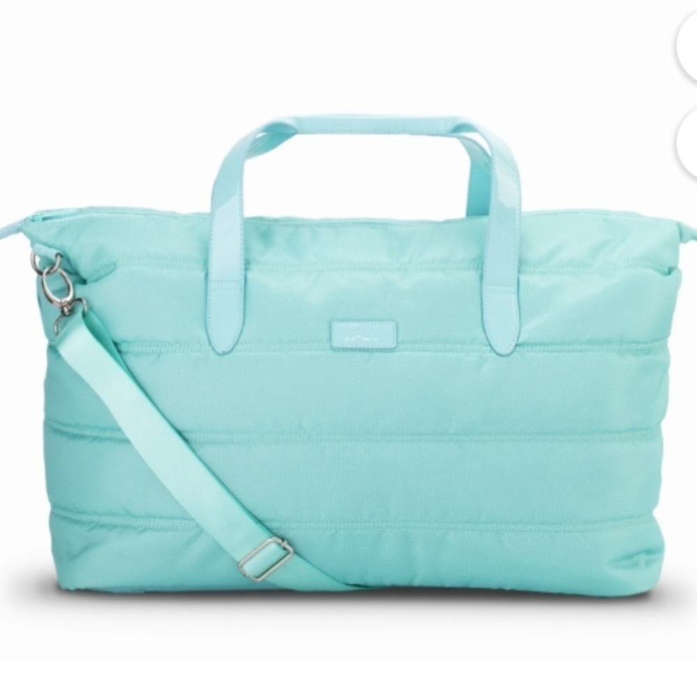 IFLY weekender mint green duffel bag trolley strap carryon Packable